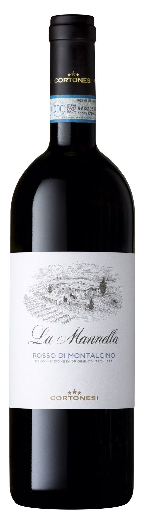 Cortonesi La Mannella Rosso di Montalcino 2022  Front Bottle Shot