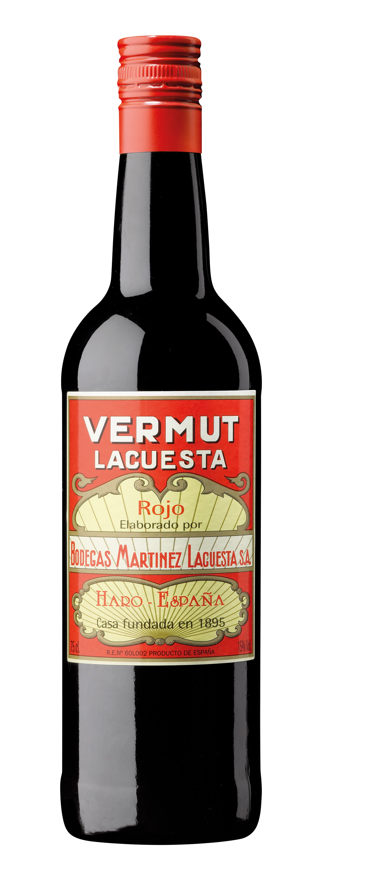 Martinez Lacuesta Rojo Vermut  Front Bottle Shot