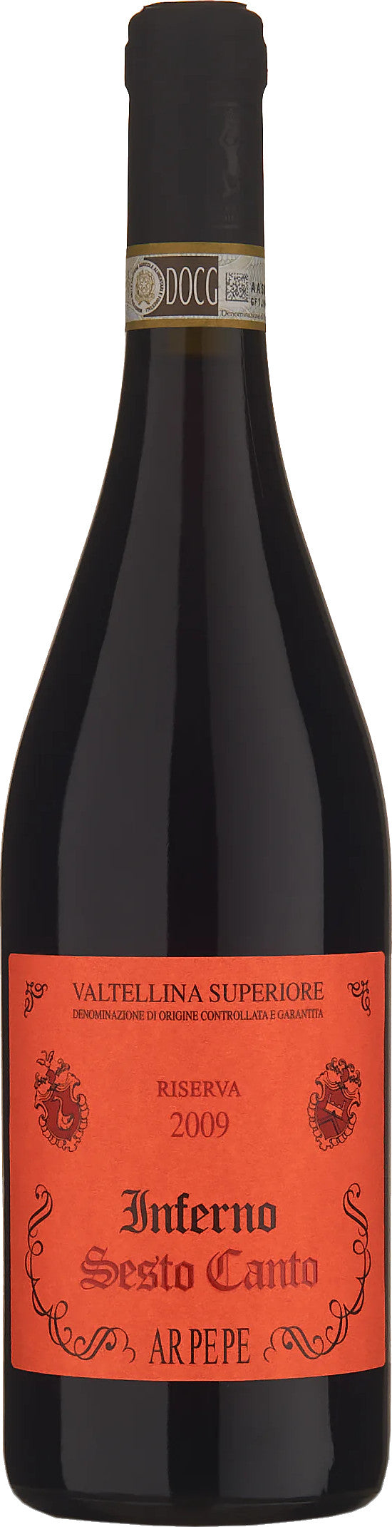 Ar. Pe. Pe. Valtellina Superiore inferno Sesto Canto Riserva 2009  Front Bottle Shot