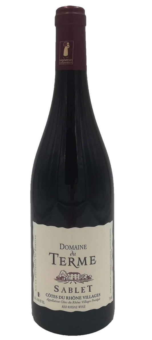Domaine du Terme Cotes du Rhone Villages Sablet 2019  Front Bottle Shot