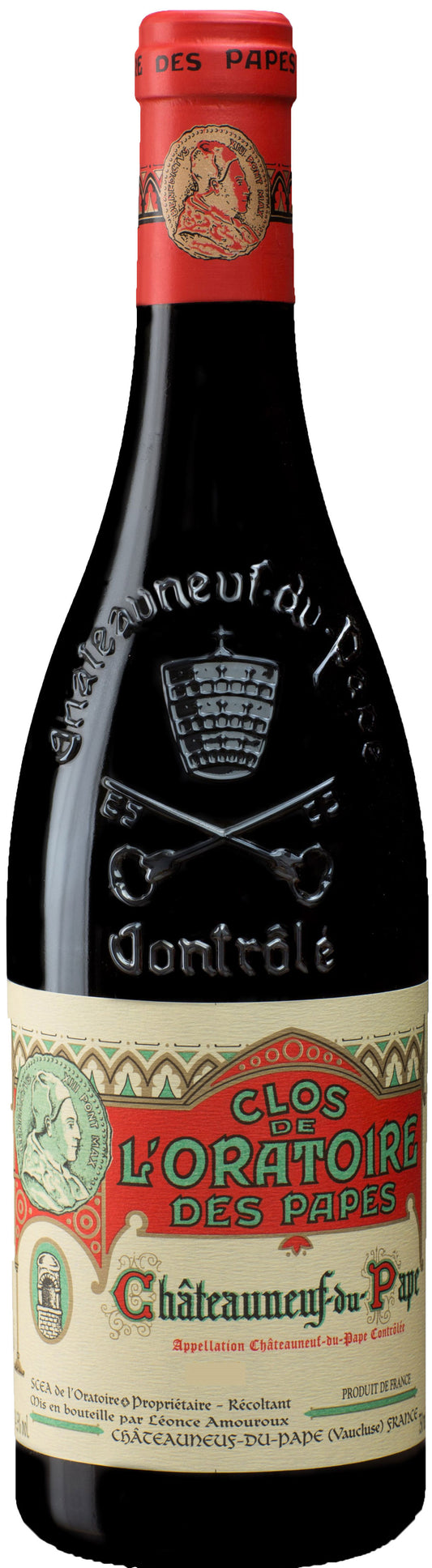 Clos de l'Oratoire des Papes Chateauneuf-du-Pape 2022  Front Bottle Shot