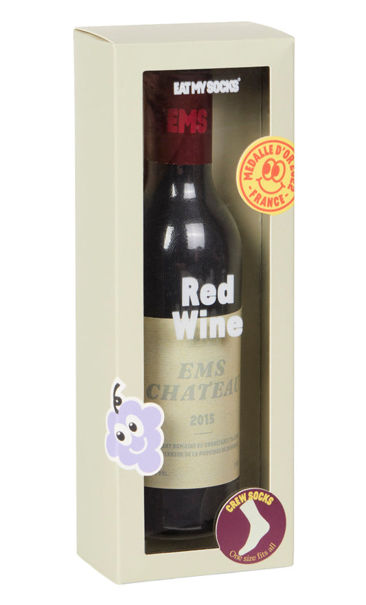 Red Wine Crew Socks
