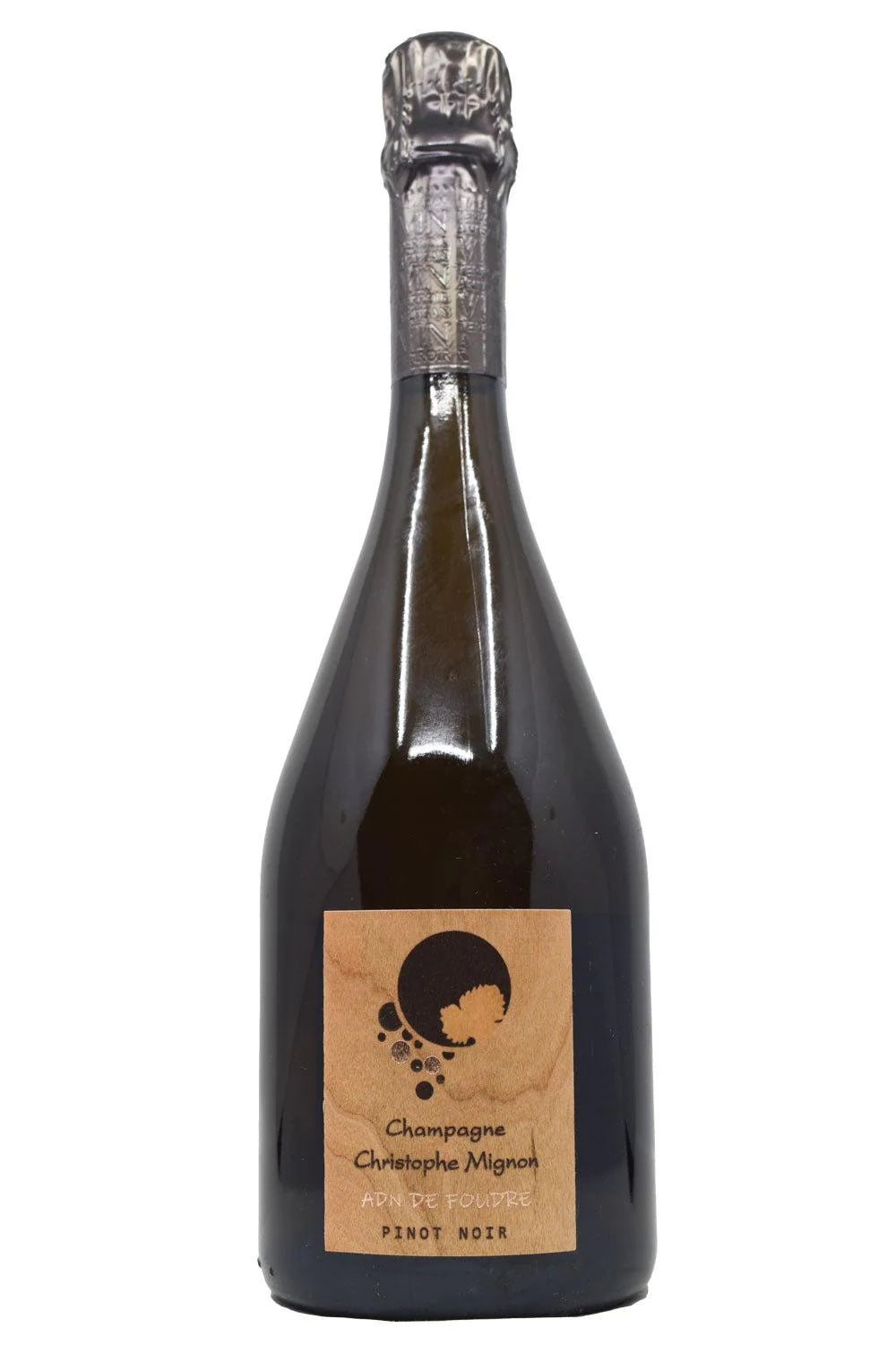 Christophe Mignon Brut Nature ADN de Foudre Pinot Noir  Front Bottle Shot