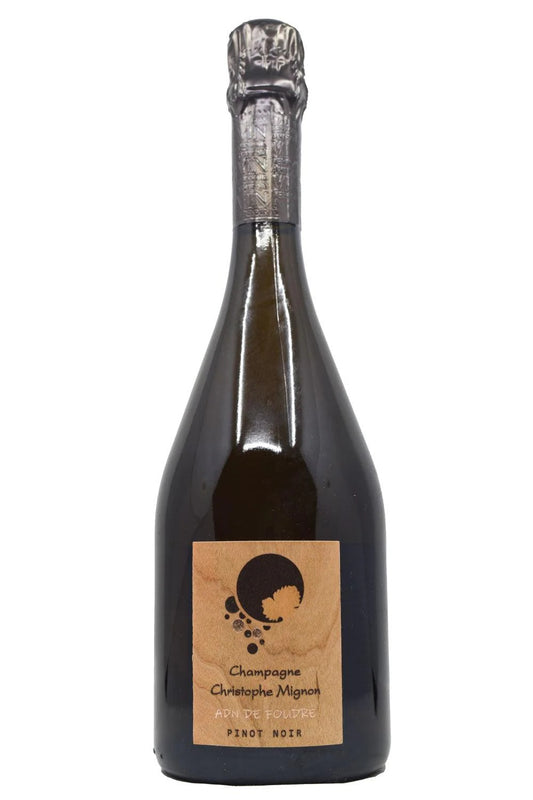 Christophe Mignon Brut Nature ADN de Foudre Pinot Noir  Front Bottle Shot