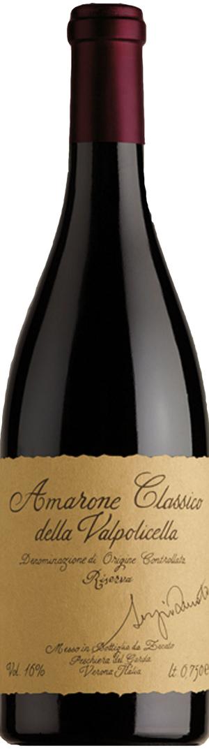 Zenato Sergio Zenato Amarone della Valpolicella Classico Riserva 2018  Front Bottle Shot