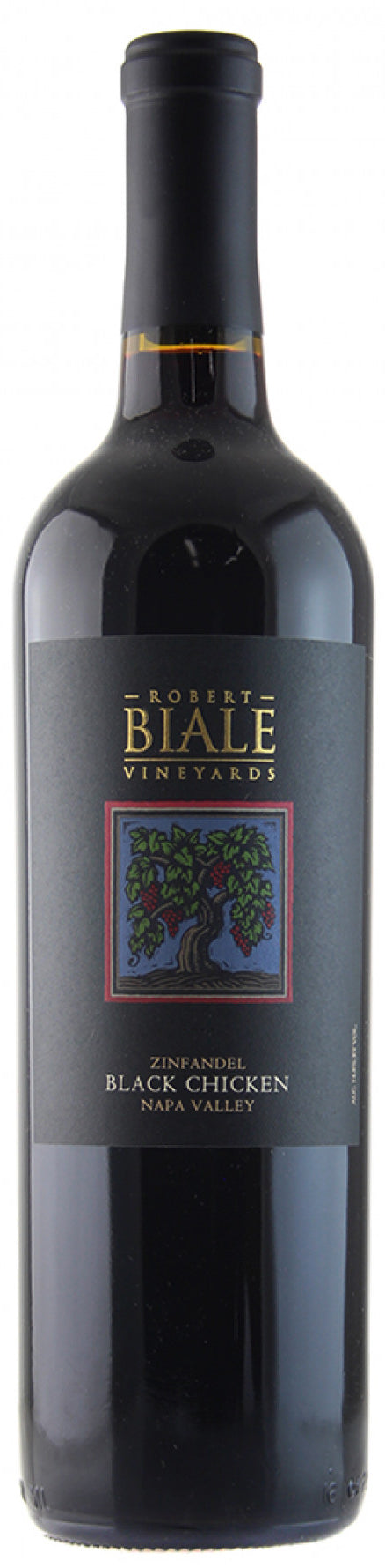 Robert Biale Vineyards Black Chicken Zinfandel 2022  Front Bottle Shot