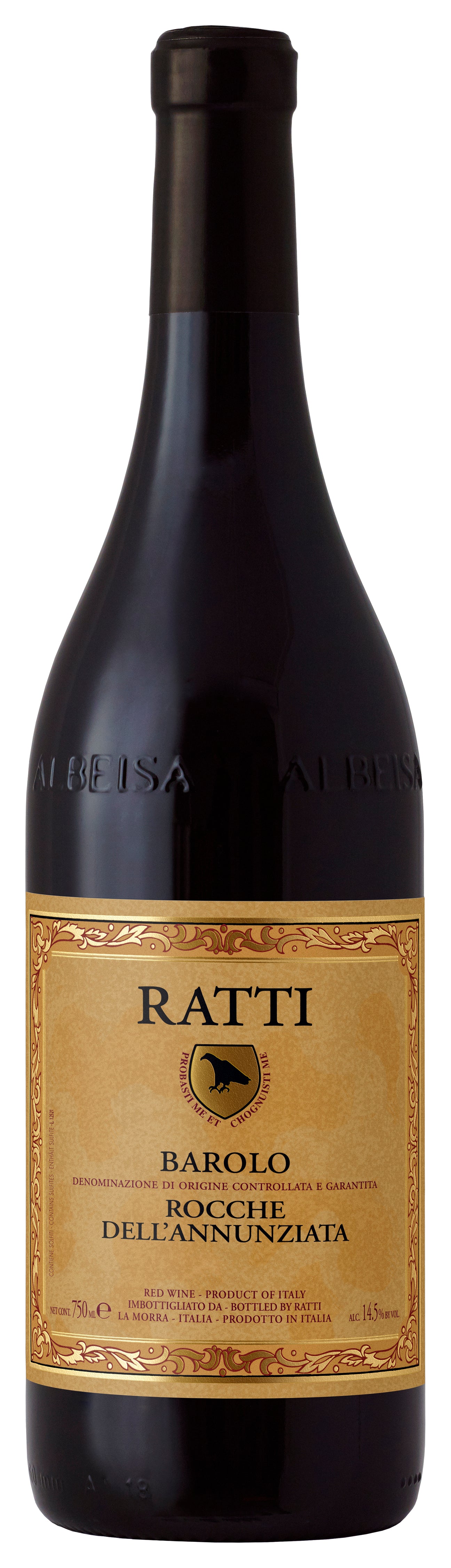 Renato Ratti Rocche dell'Annunziata Barolo 2020  Front Bottle Shot