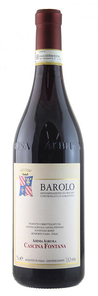 Cascina Fontana Barolo 2019  Front Bottle Shot