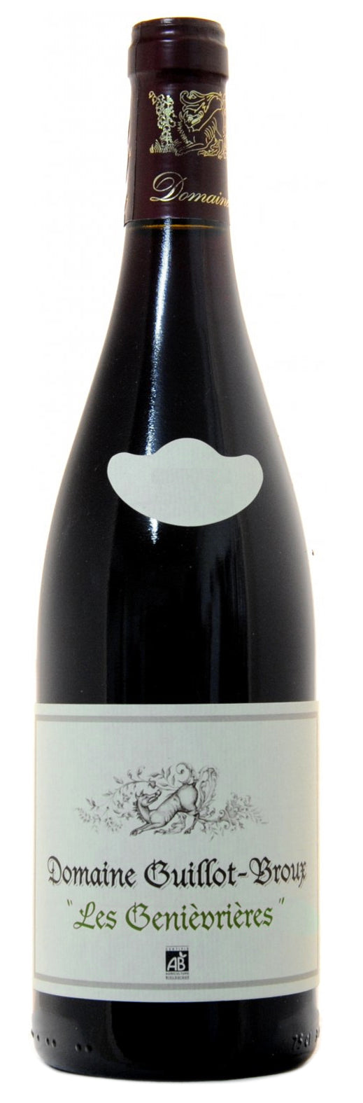 Domaine Guillot-Broux Macon-Cruzille Les Genievrieres Blanc 2021  Front Bottle Shot