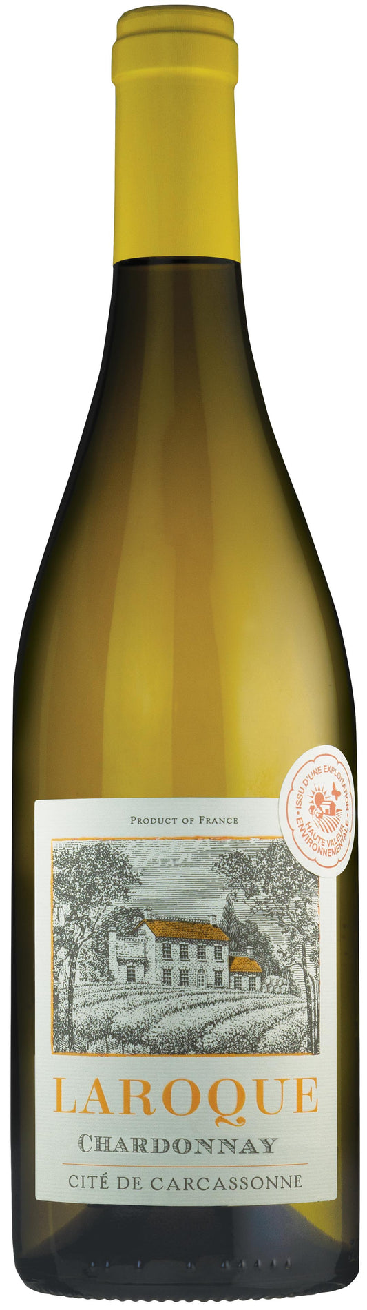 Domaine Laroque Cite de Carcassonne Chardonnay 2022  Front Bottle Shot