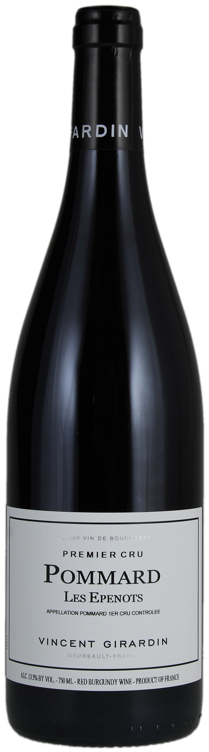 Vincent Girardin Pommard Les Epenots Premier Cru 2016  Front Bottle Shot