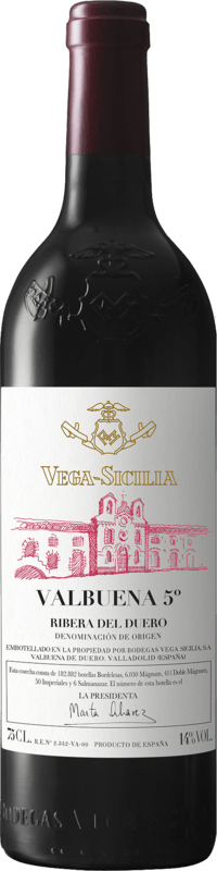 Tempos Vega Sicilia Valbuena 5 2019  Front Bottle Shot