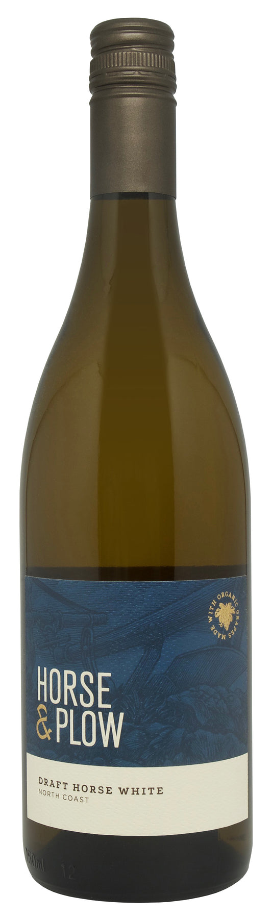 Horse & Plow Winery Draft Horse White 2023  Front Bottle Shot