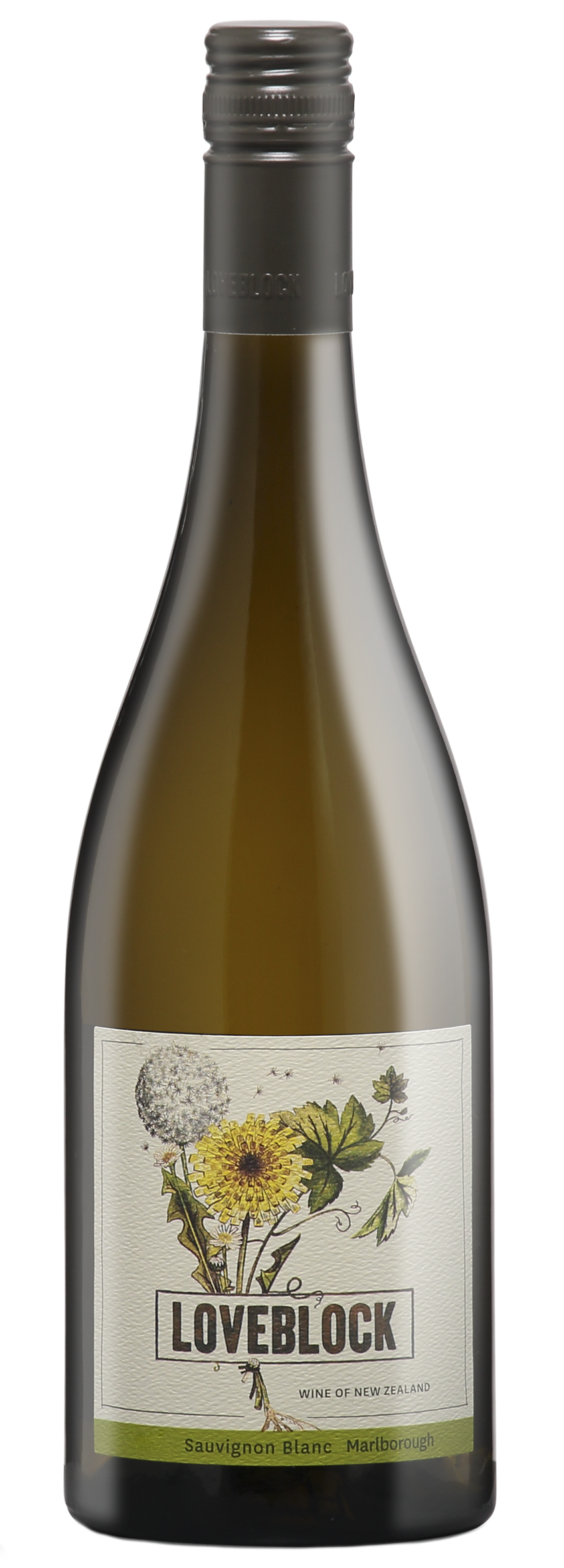 Loveblock Sauvignon Blanc 2023  Front Bottle Shot