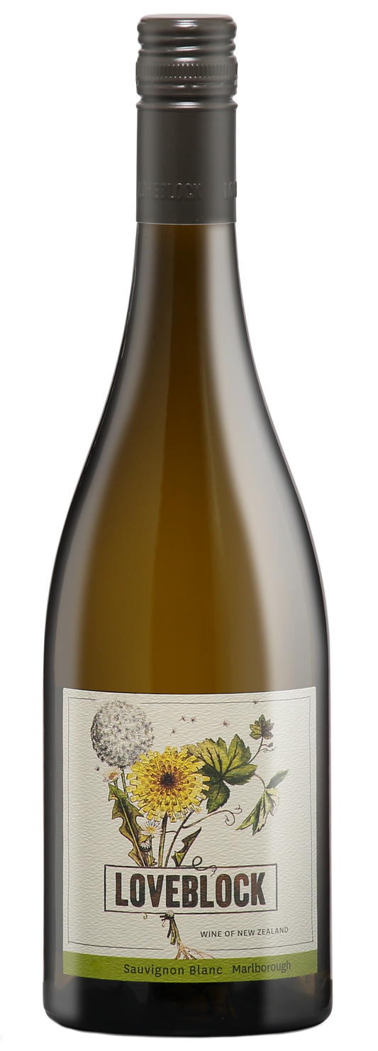 Loveblock Sauvignon Blanc 2023  Front Bottle Shot