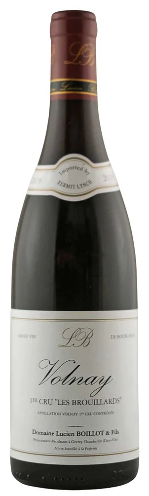 Domaine Lucien Boillot Volnay Les Brouillards Premier Cru 2022  Front Bottle Shot