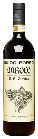 Guido Porro Vigna Santa Caterina Barolo 2019  Front Bottle Shot