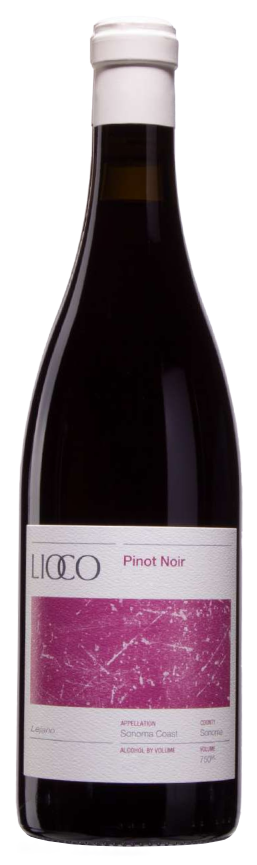 Lioco Sonoma Coast Lejano Pinot Noir 2022  Front Bottle Shot