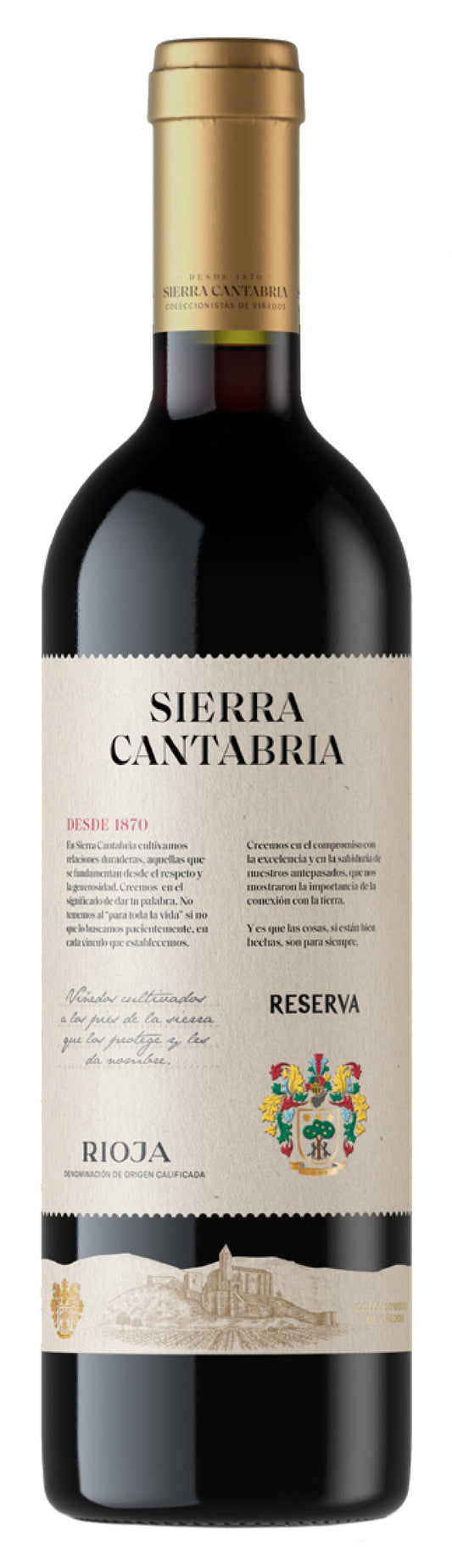 Sierra Cantabria Rioja Reserva 2017  Front Bottle Shot