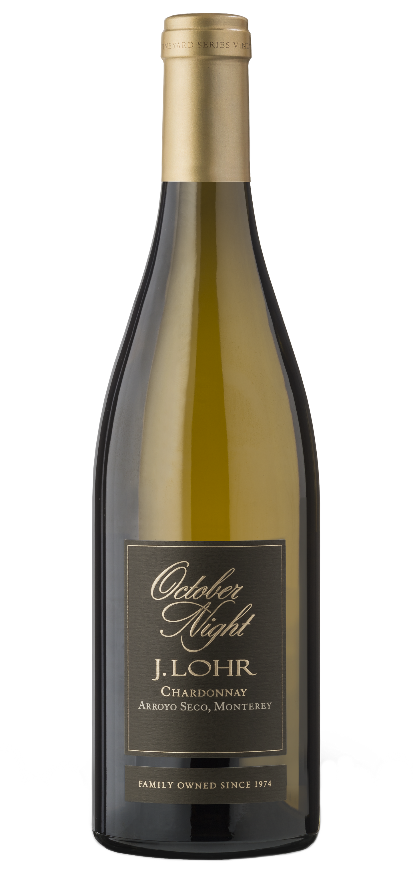 J. Lohr October Night Chardonnay 2023  Front Bottle Shot