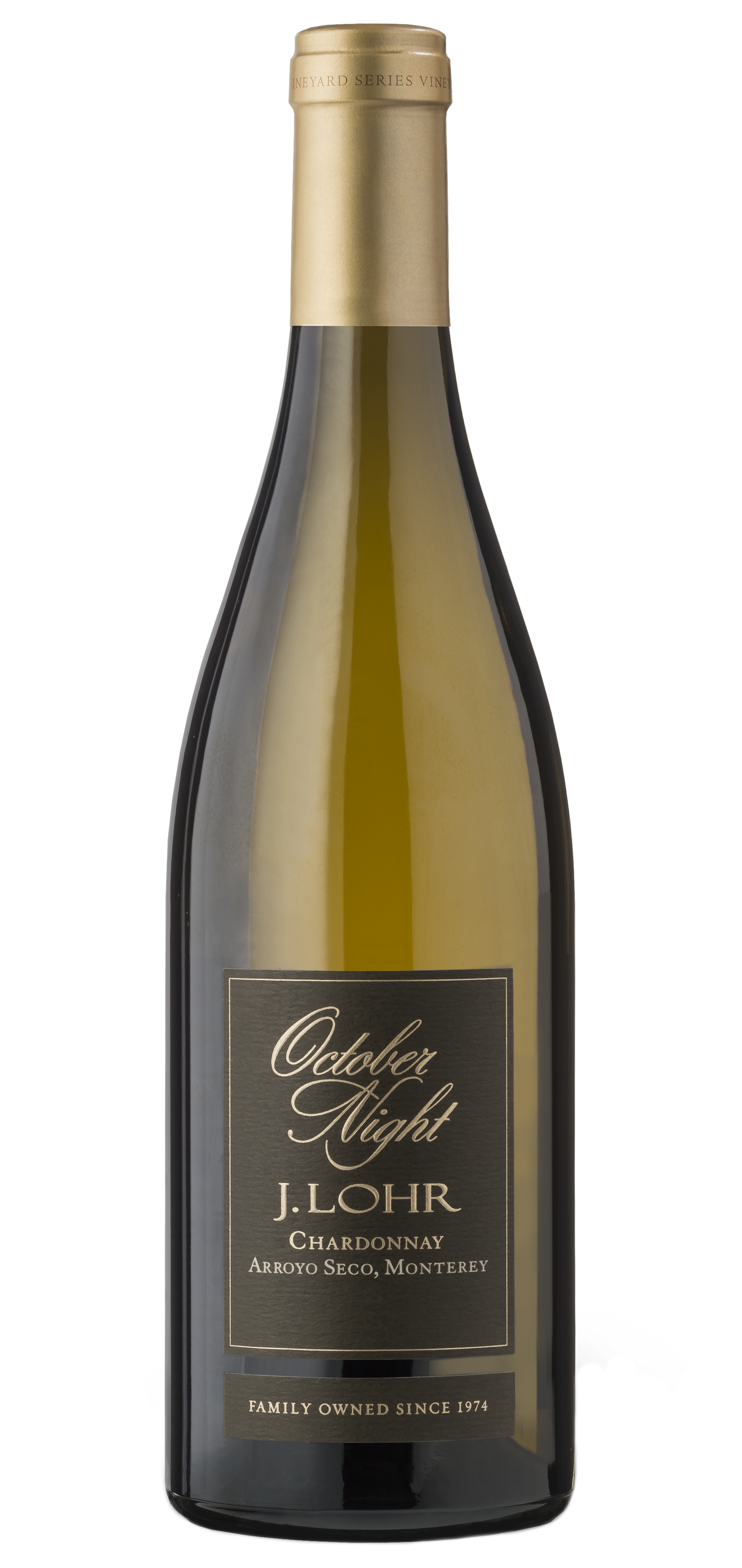 J. Lohr October Night Chardonnay 2023  Front Bottle Shot