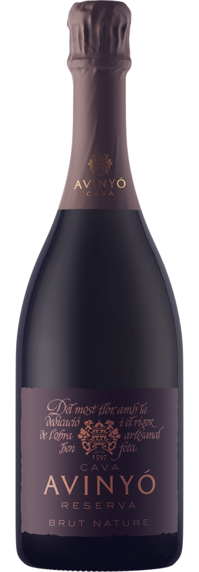 Avinyo Reserva Brut Nature Cava 2019  Front Bottle Shot