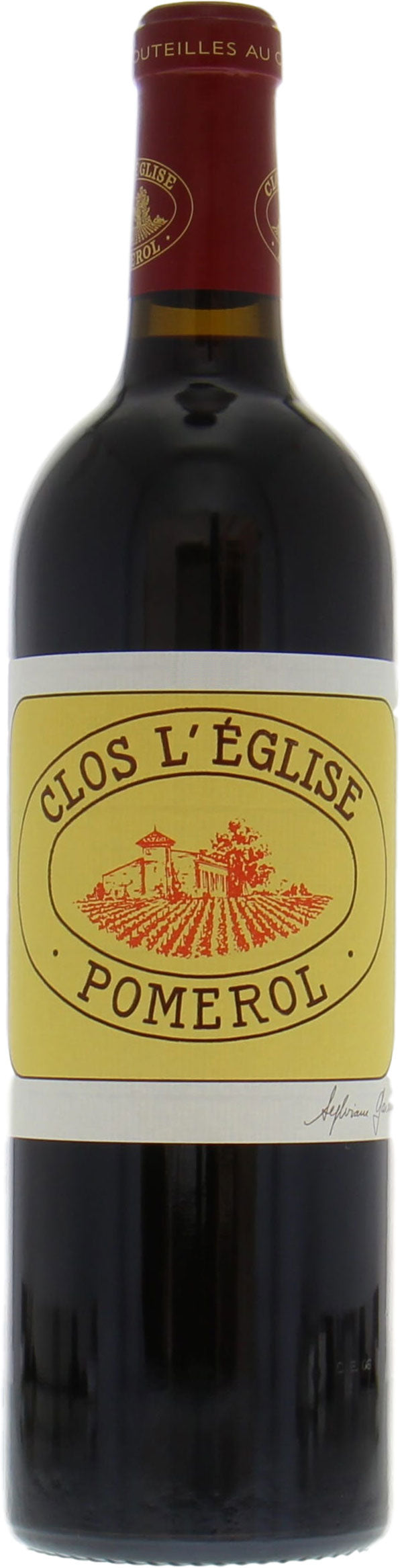 Clos L'Eglise Pomerol  2021  Front Bottle Shot
