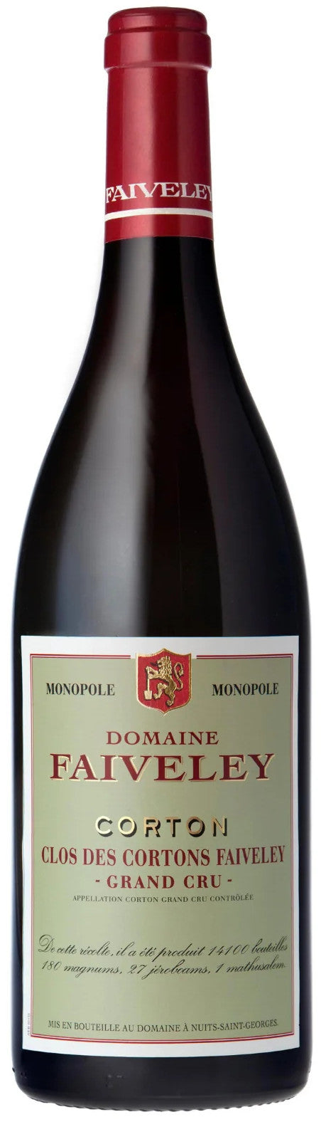 Faiveley Corton Clos des Cortons Faiveley Grand Cru 2022  Front Bottle Shot