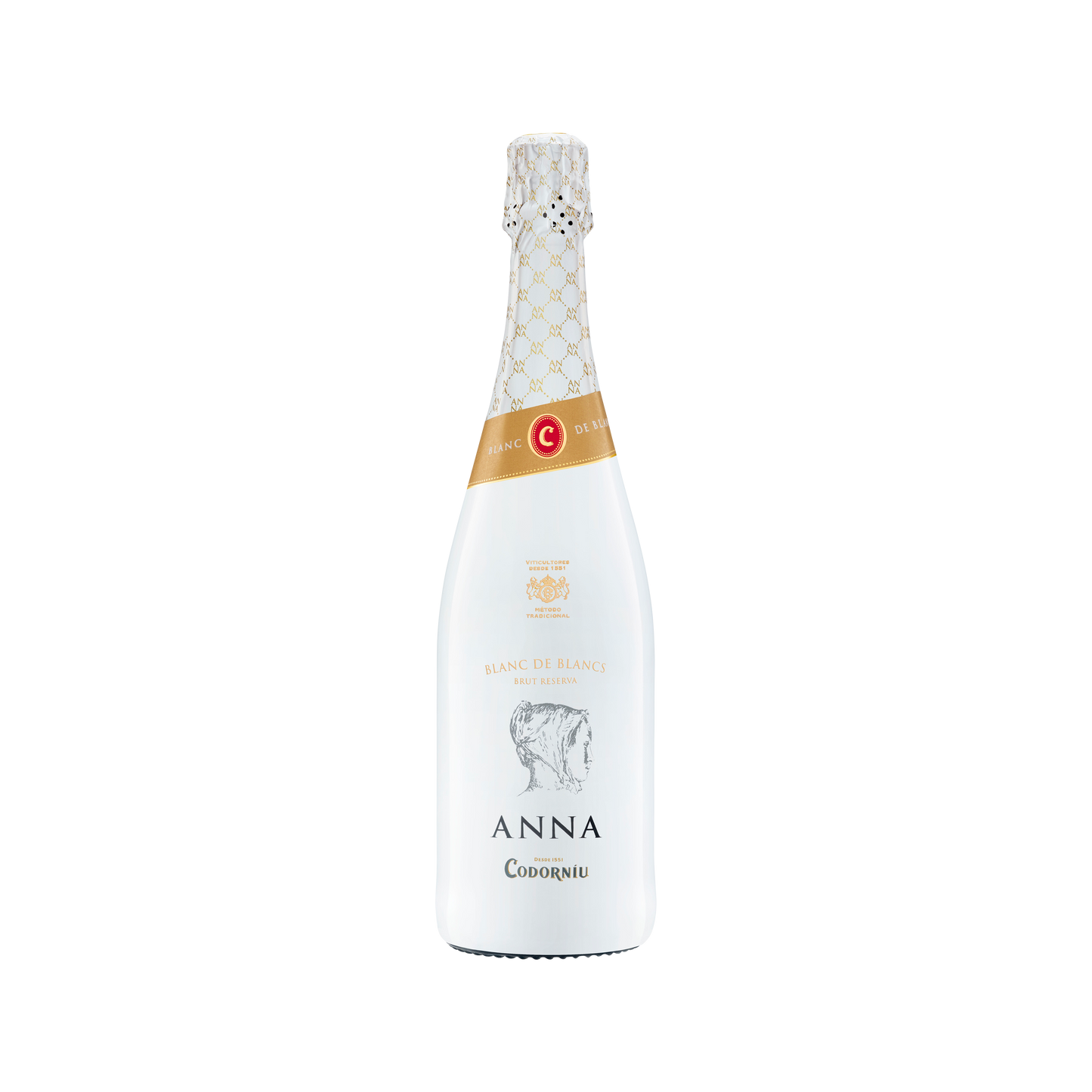 Codorniu Anna de Codorniu Cava Blanc de Blancs  Front Bottle Shot