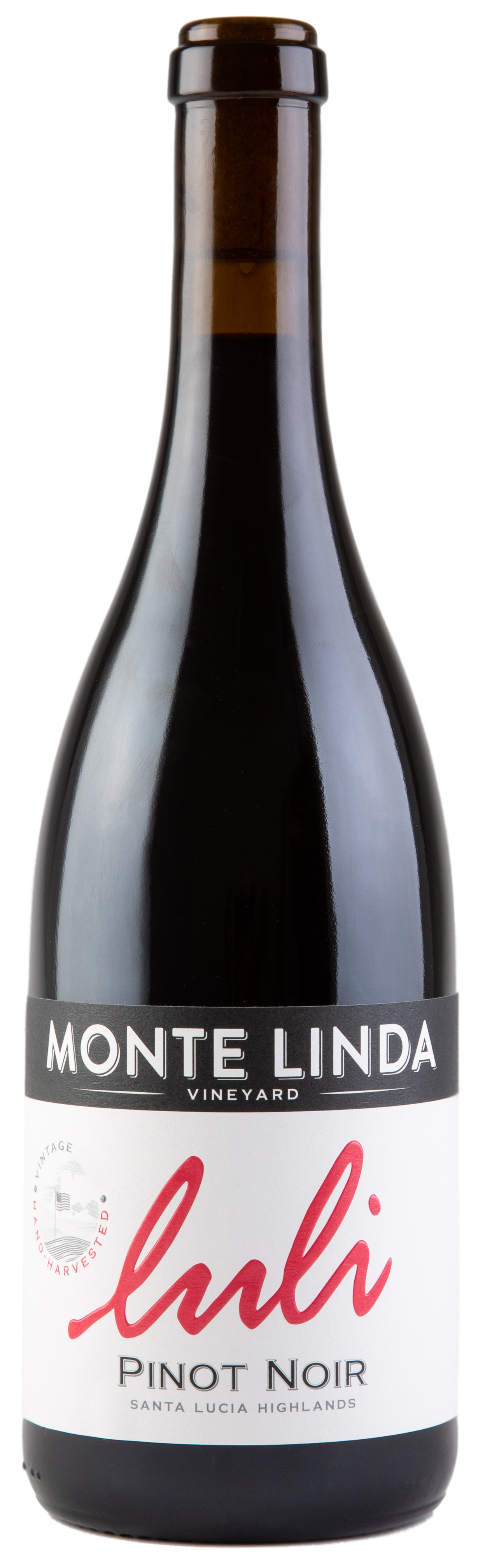Luli Monte Linda Vineyard Pinot Noir 2022  Front Bottle Shot
