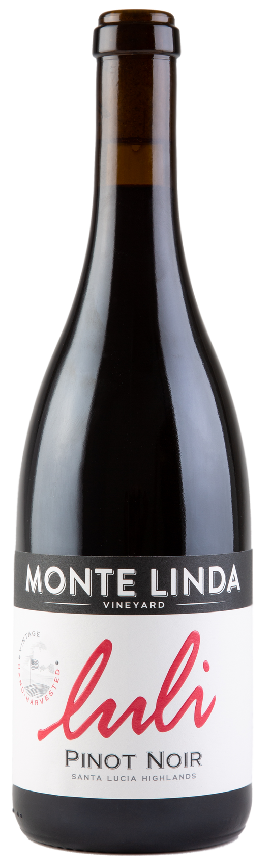 Luli Monte Linda Vineyard Pinot Noir 2022  Front Bottle Shot
