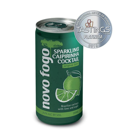 Novo Fogo Sparkling Caipirinha Cocktail Lime 4/200ml
