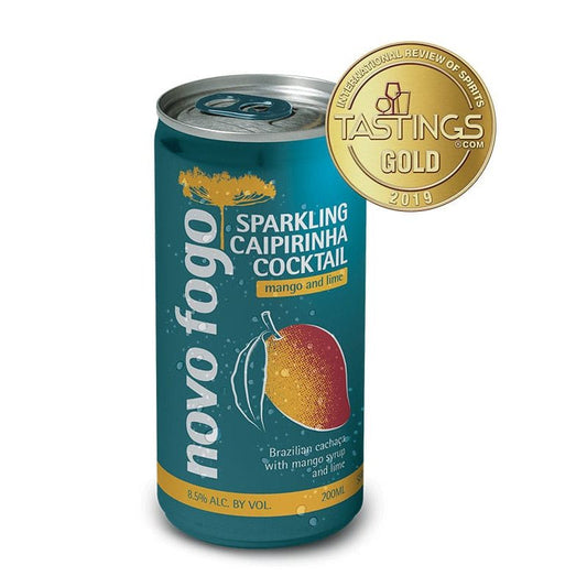 Novo Fogo Sparkling Caipirinha Cocktail Mango 4/200ml