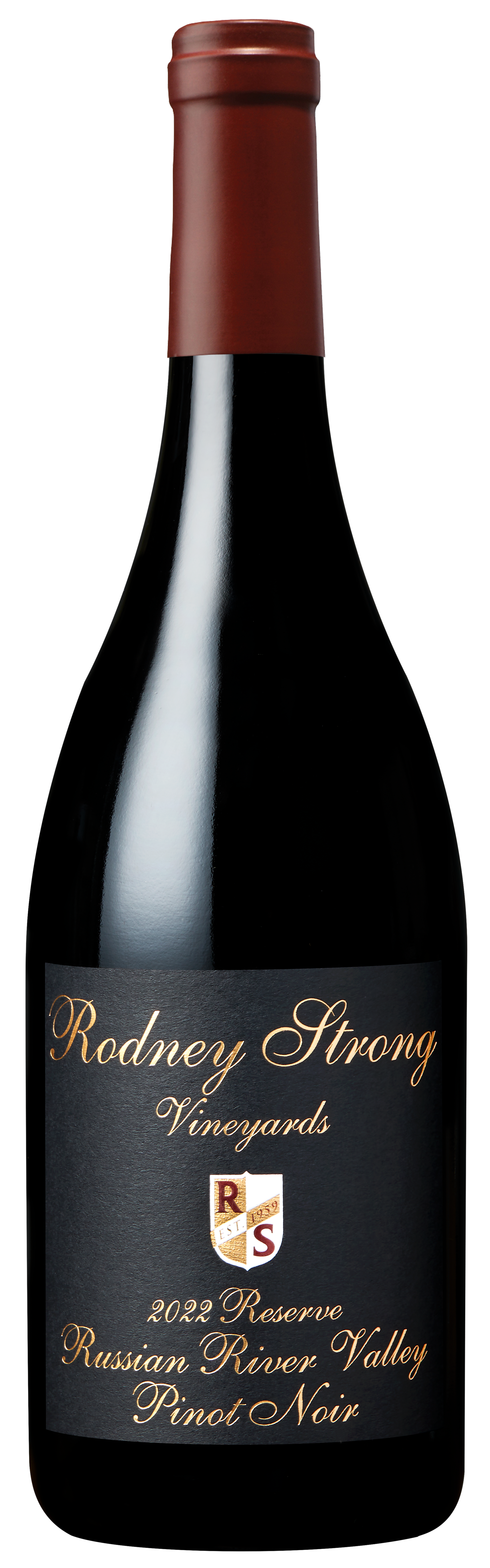 Rodney Strong Reserve Pinot Noir 2022  Front Bottle Shot