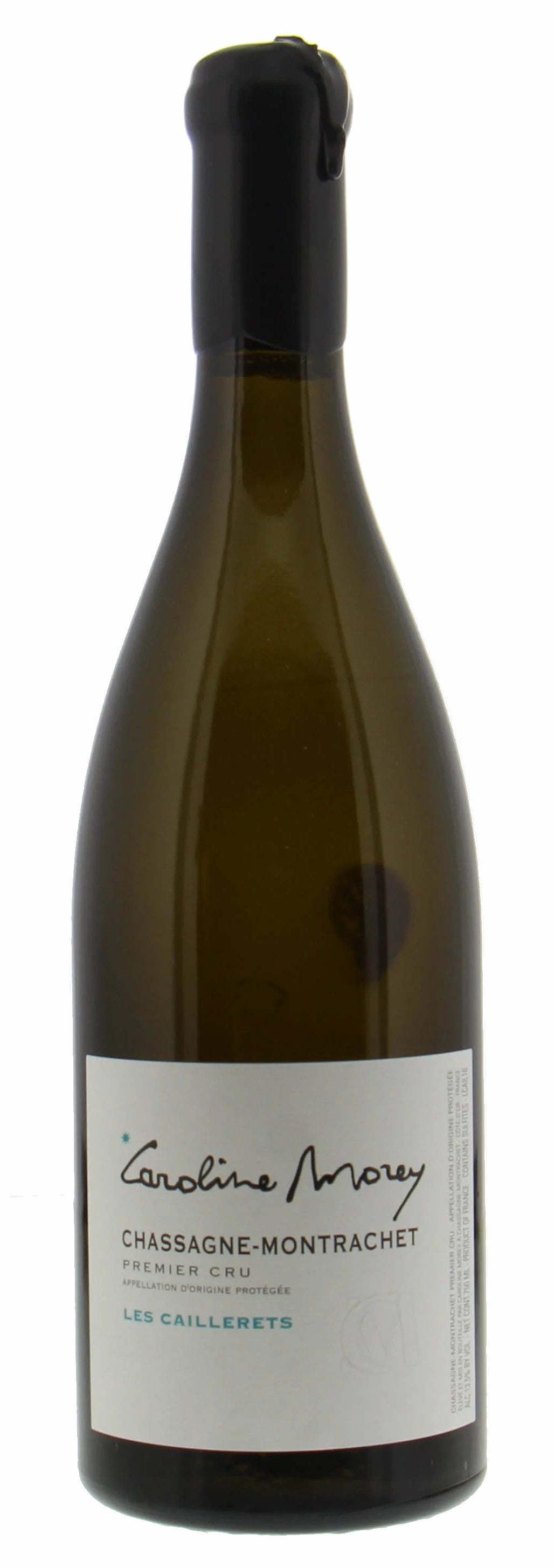 Domaine Caroline Morey Chassagne-Montrachet Caillerets Premier Cru 2022  Front Bottle Shot
