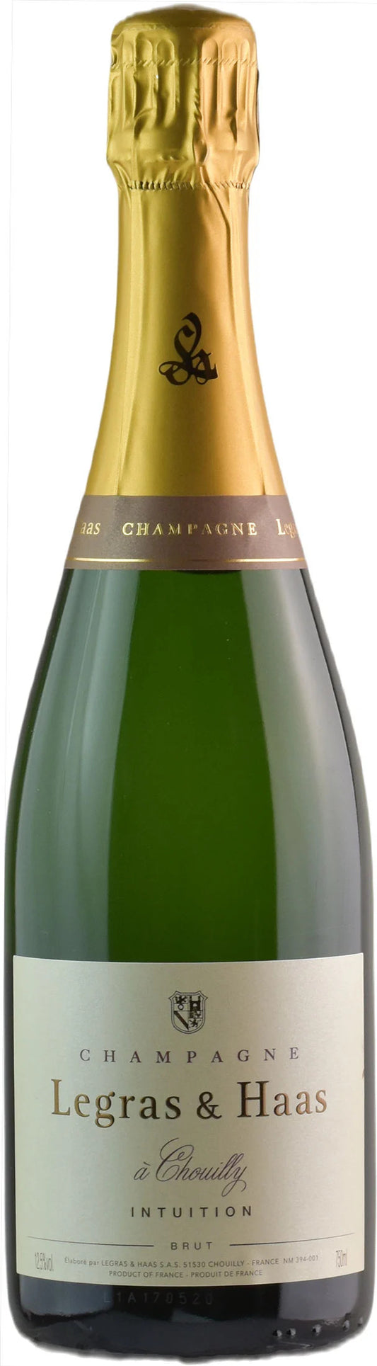 Champagne Legras & Haas Intuition Brut  Front Bottle Shot