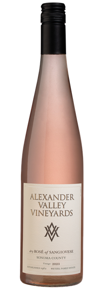 Alexander Valley Vineyards Dry Rose of Sangiovese 2023  Front Bottle Shot