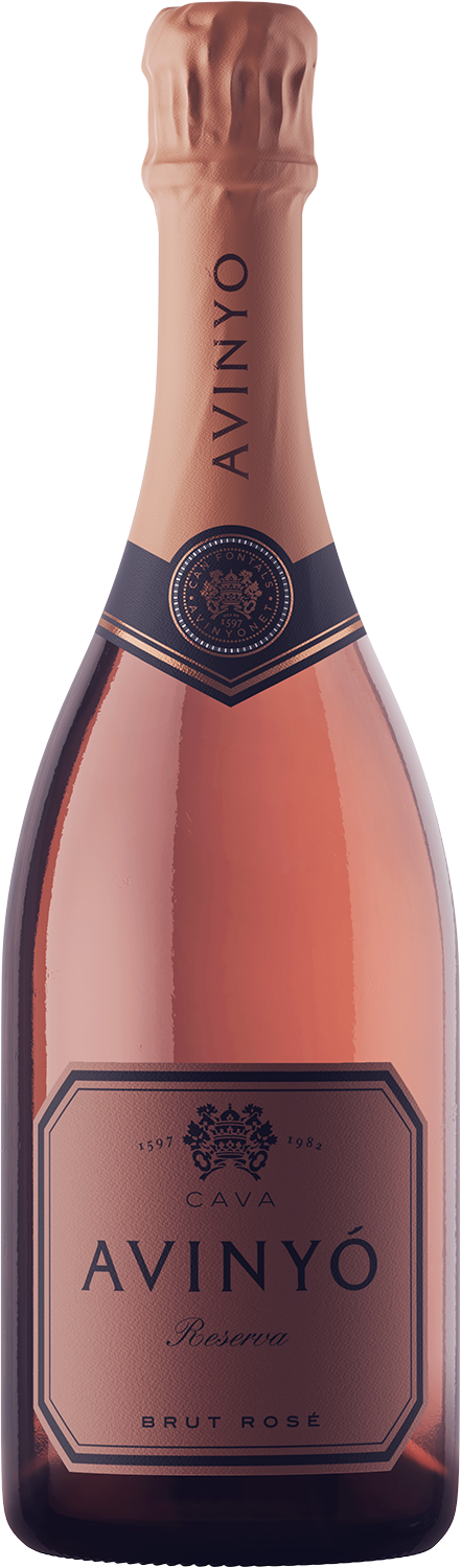 Avinyo Reserva Brut Rose Cava 2021  Front Bottle Shot