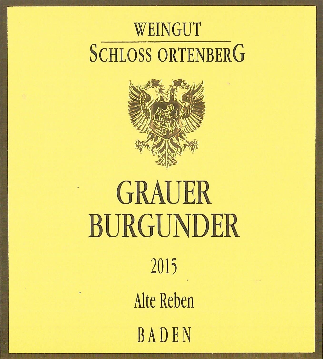 Schloss Ortenberg Baden Grauer Burgunder Alte Reben 2015
