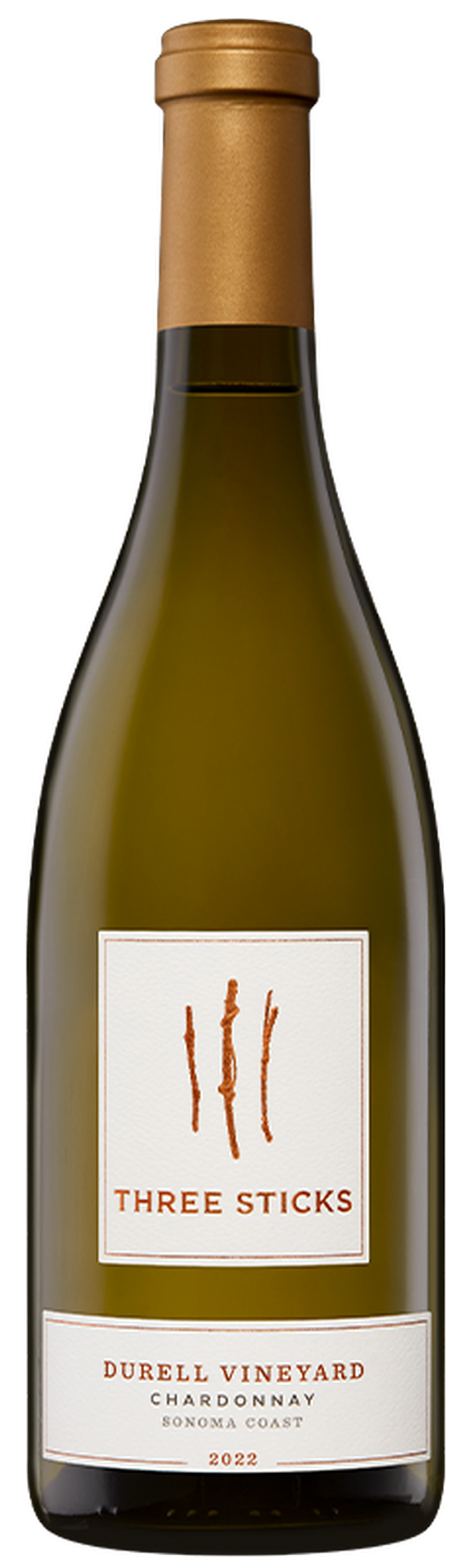 Three Sticks Durell Vineyard Chardonnay 2022  Front Bottle Shot