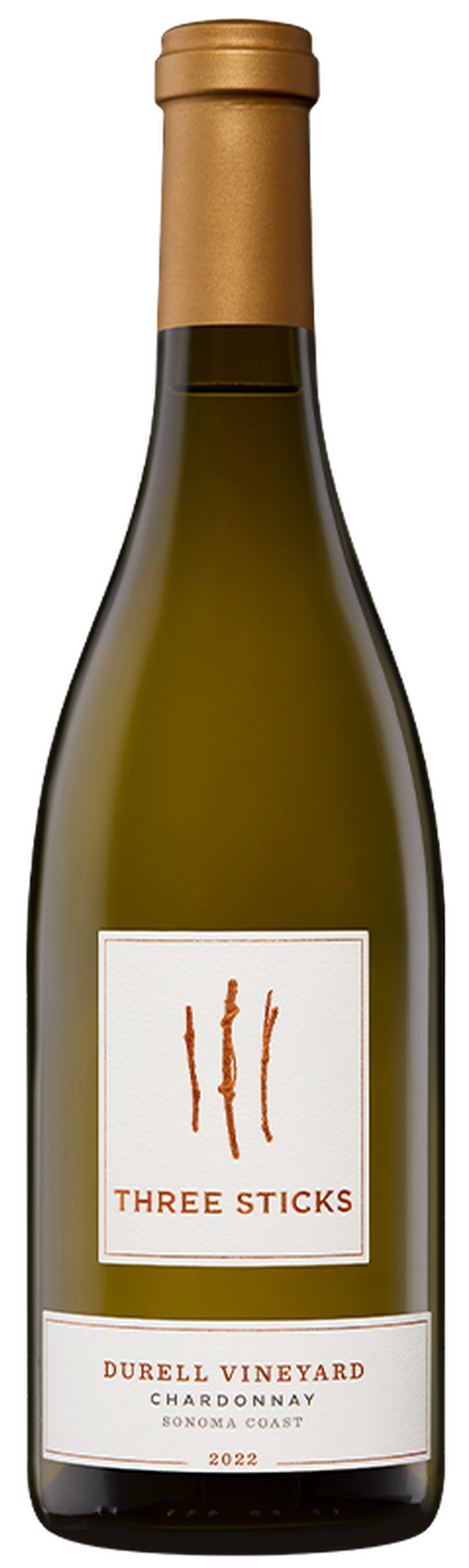 Three Sticks Durell Vineyard Chardonnay 2022  Front Bottle Shot
