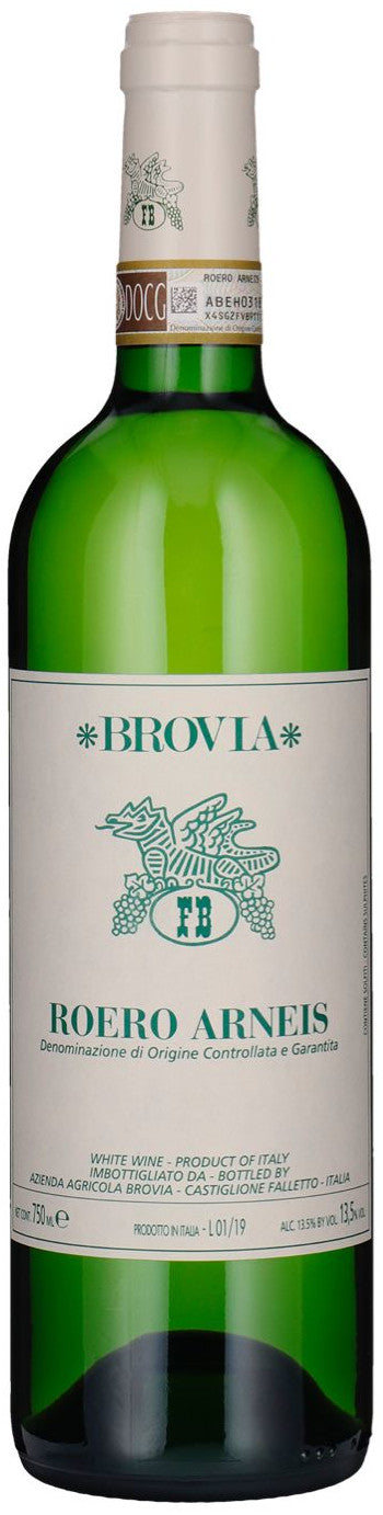 Brovia Arneis 2023  Front Bottle Shot