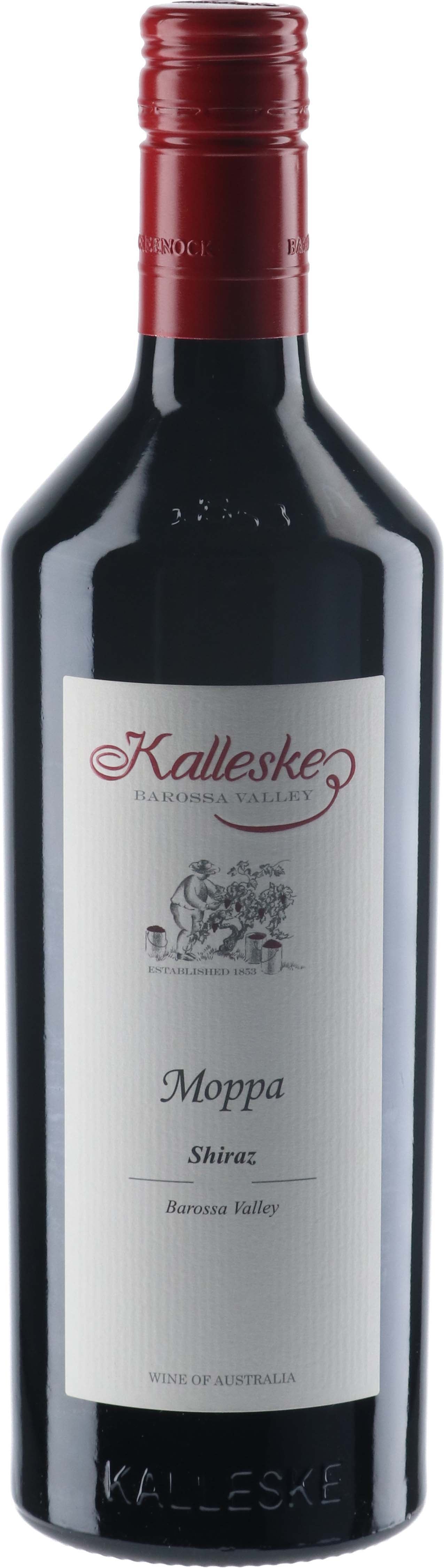 Kalleske Moppa Shiraz 2020  Front Bottle Shot