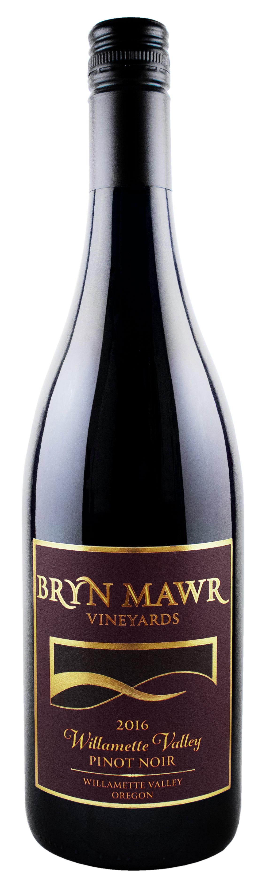 Bryn Mawr Vineyards Willamette Valley Pinot Noir 2016  Front Bottle Shot
