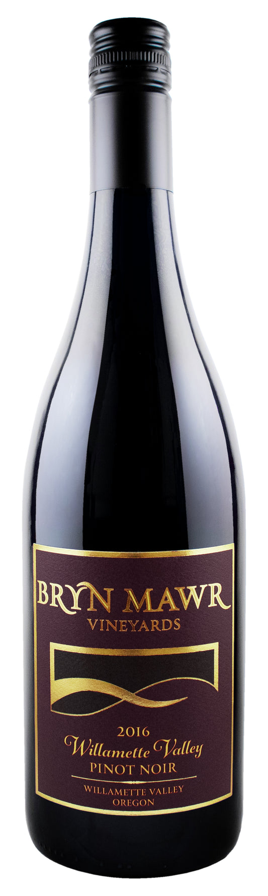 Bryn Mawr Vineyards Willamette Valley Pinot Noir 2016  Front Bottle Shot