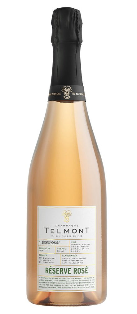 Champagne Telmont Reserve Rose  Front Bottle Shot