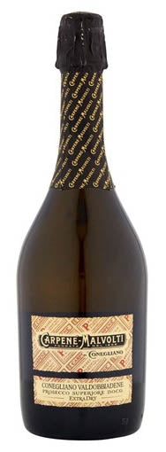 Carpene Malvolti "1868" Extra Dry Prosecco  Front Bottle Shot