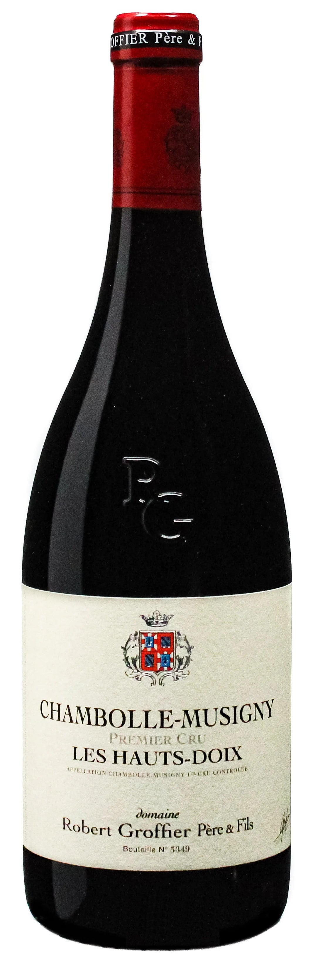 Domaine Robert Groffier Chambolle-Musigny Les Hauts Doix Premier Cru 2022  Front Bottle Shot