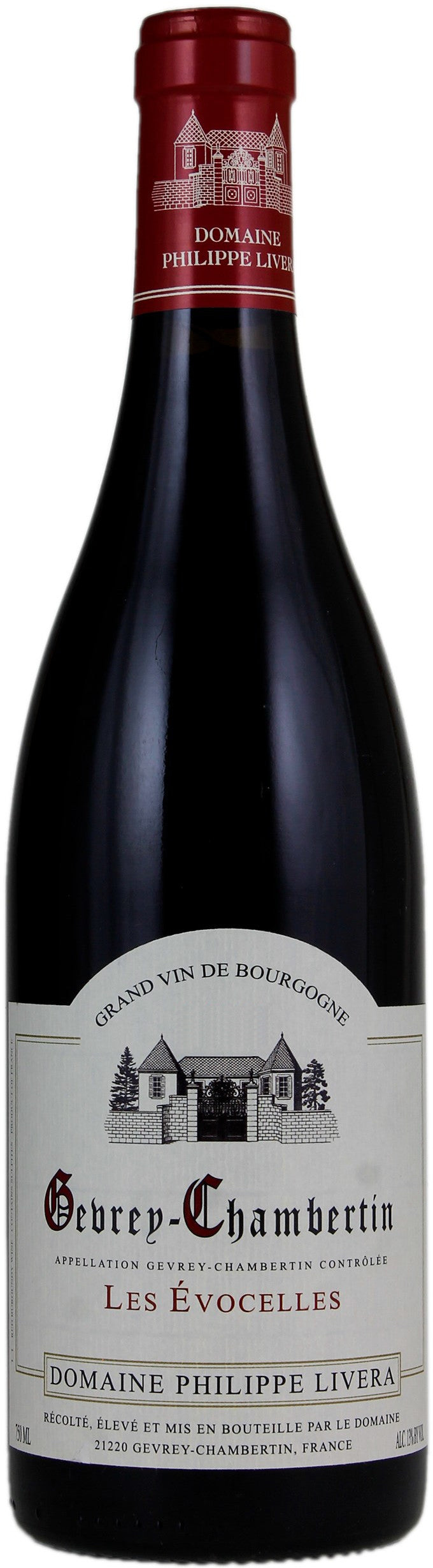 Philippe Livera Gevrey-Chambertin Evocelles Vieilles Vignes 2022  Front Bottle Shot