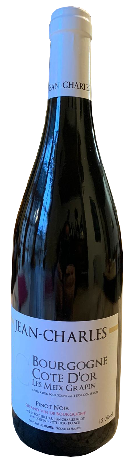 Domaine Jean-Charles Bourgogne Les Meix Grapin Rouge 2021  Front Bottle Shot